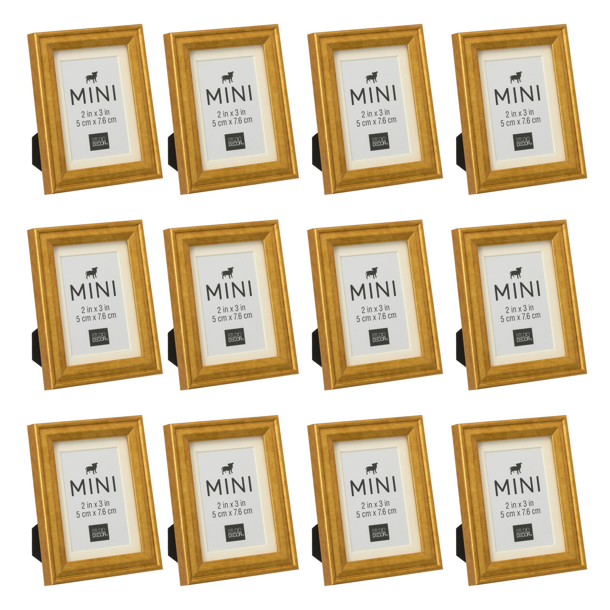 12 Pack: Gold Mini Frame by Studio Décor®